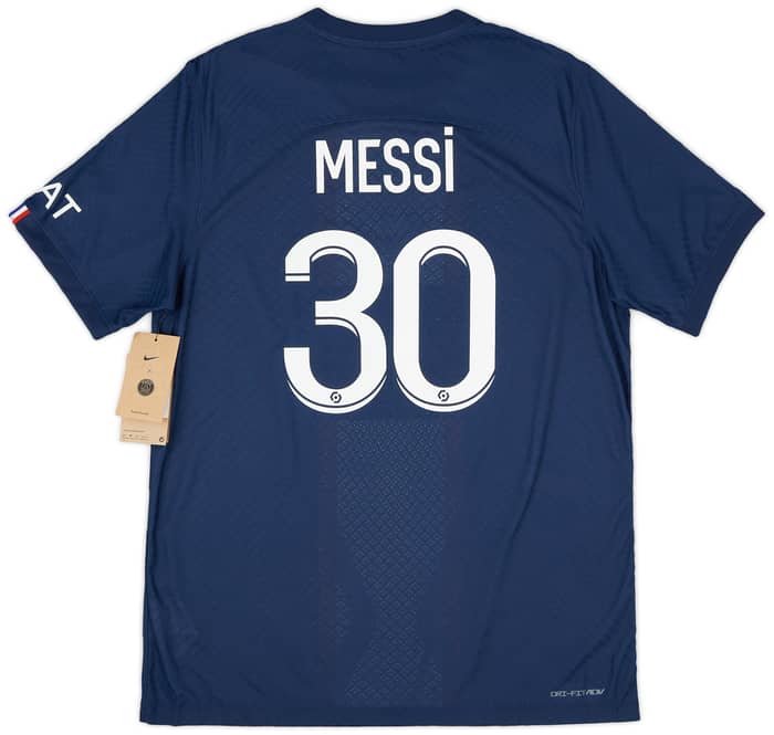 2022-23 Paris Saint-Germain Authentic Home Shirt Messi #30