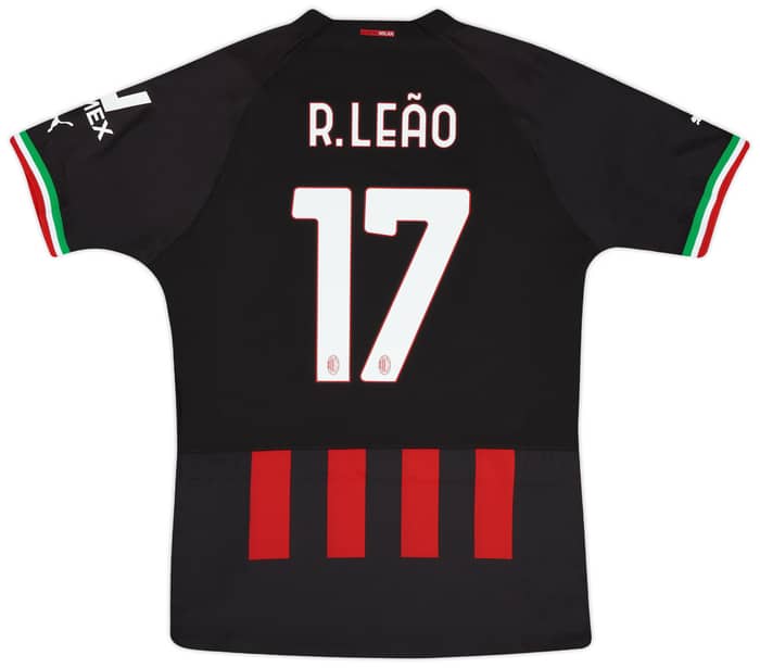2022-23 AC Milan Authentic Home Shirt R.Leao #17