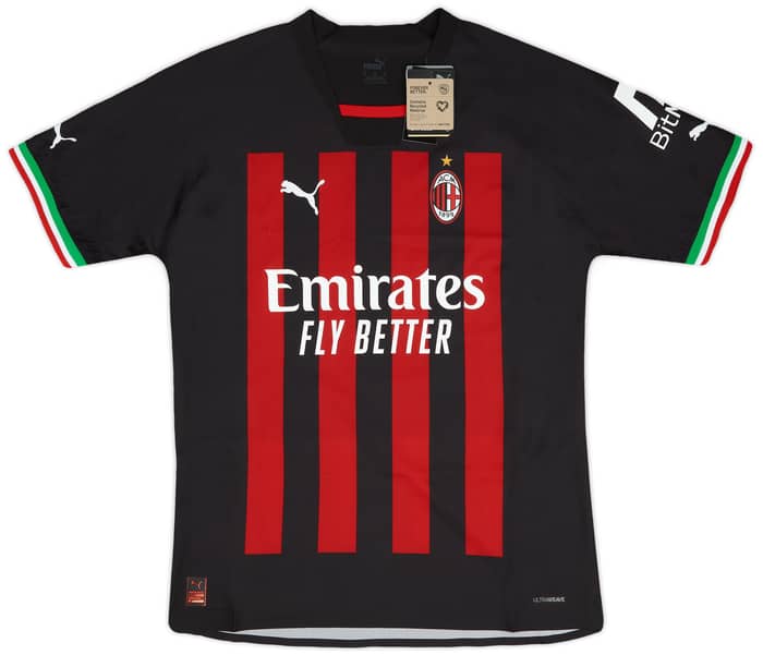 2022-23 AC Milan Authentic Home Shirt R.Leao #17