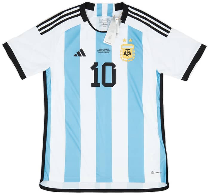 2022-23 Argentina Home 'vs Saudi Arabia' Shirt Messi #10