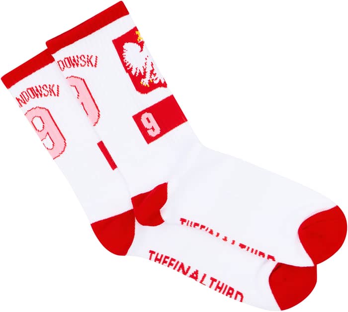 2012-13 Poland Lewandowski #9 Home Crew Socks