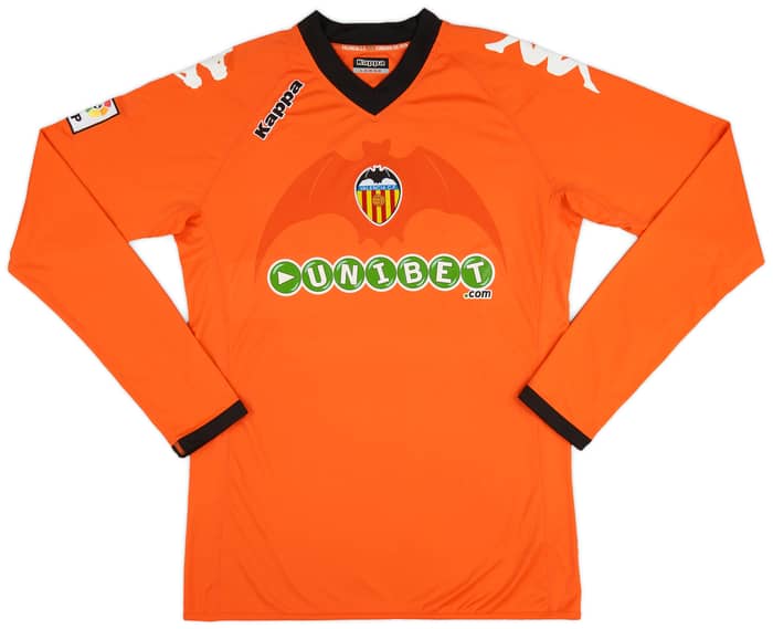 2010-11 Valencia Player Issue Away L/S Shirt #