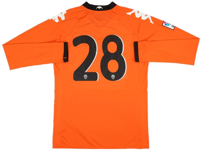 2010-11 Valencia Player Issue Away L/S Shirt #