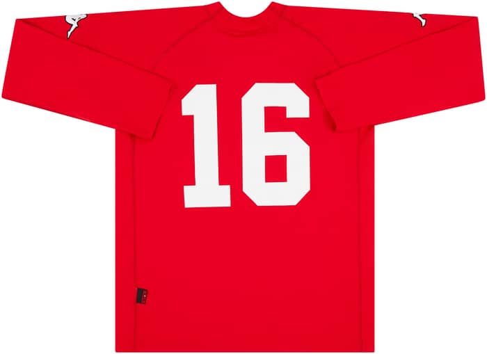 2000-01 Wales Match Issue Home L/S Shirt #16