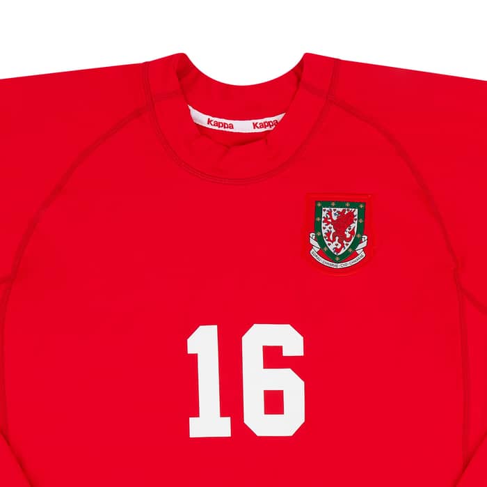 2000-01 Wales Match Issue Home L/S Shirt #16