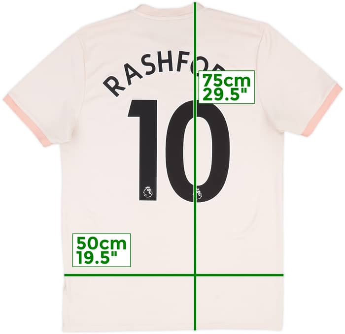 2018-19 Manchester United Away Shirt Rashford #10 - 6/10 - (M)
