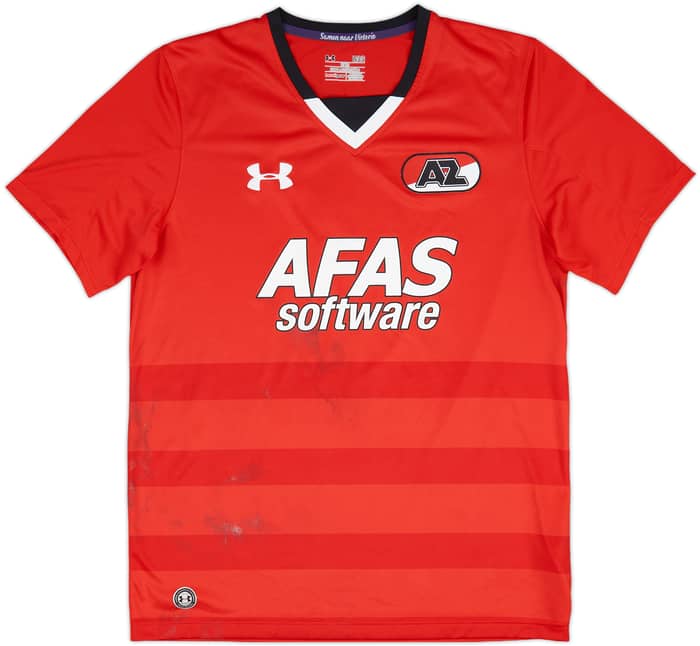 2016-17 AZ Alkmaar Signed Home Shirt Alireza #7 - 5/10 - (L)