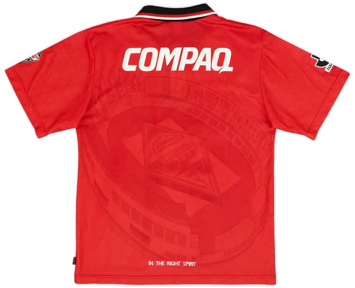 本命ギフト 1997 Urawa Red Diamonds Home Shirt - 9/10 - (S) 応援グッズ