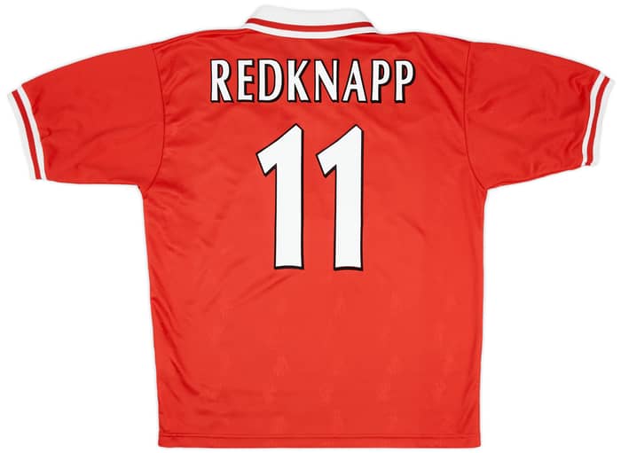 1996-98 Liverpool Home Shirt Redknapp #11 - 8/10 - (L)