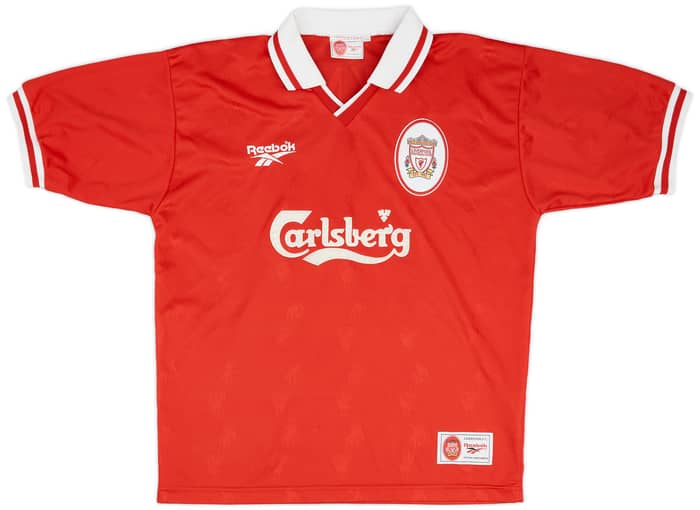 1996-98 Liverpool Home Shirt Redknapp #11 - 8/10 - (L)