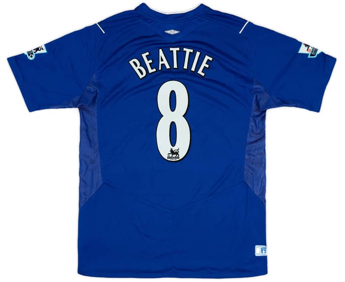 2004-05 Everton Home Shirt Beattie #8 - 7/10 - (M)