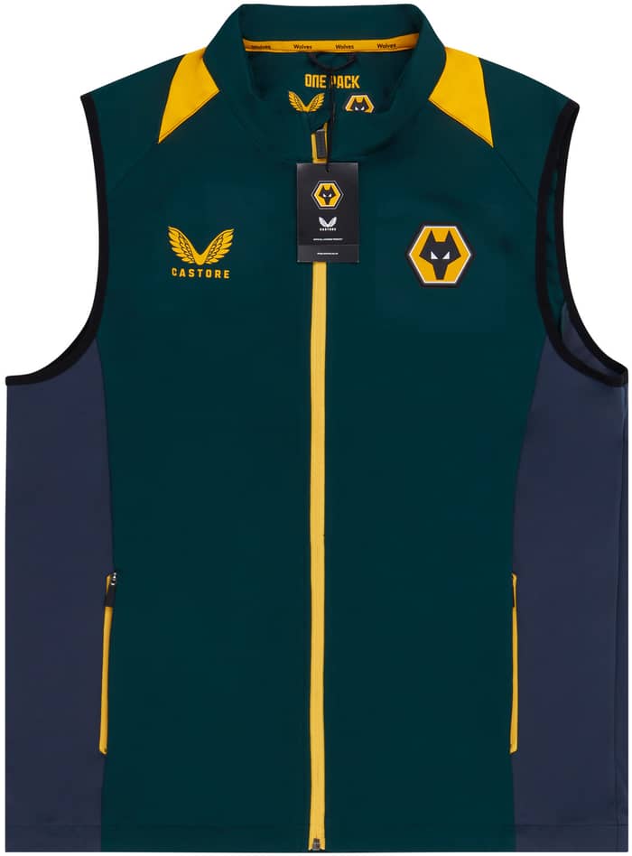 2021-22 Wolves Player Issue Pro Training Bench Gilet