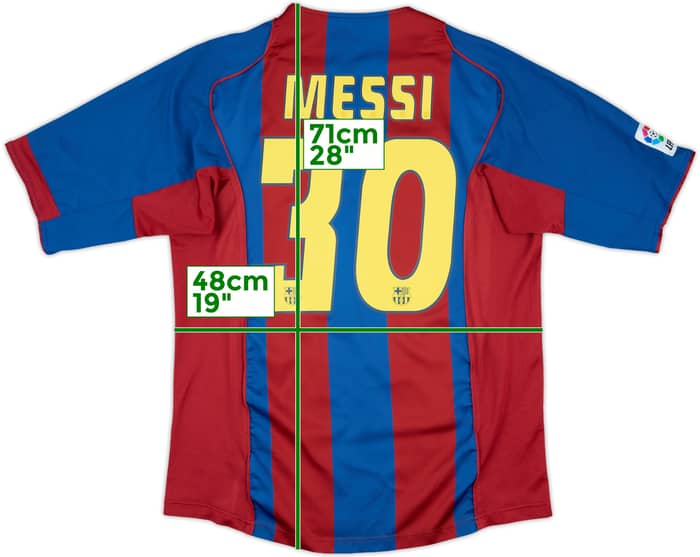 2004-05 Barcelona Home Shirt Messi #30 - 9/10 - (L)