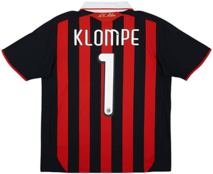 2009-10 AC Milan Home Shirt Klompe #1 - 6/10 - (L.Boys)