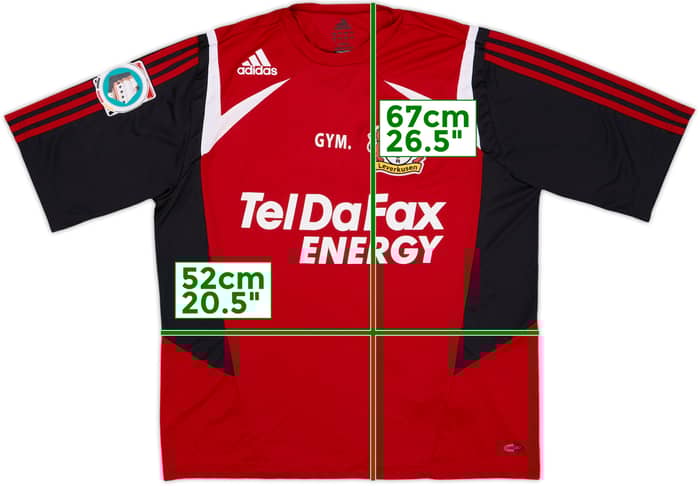 国内発送 2007-08 Shirt Training adidas Issue Staff Leverkusen Bayer ウェア