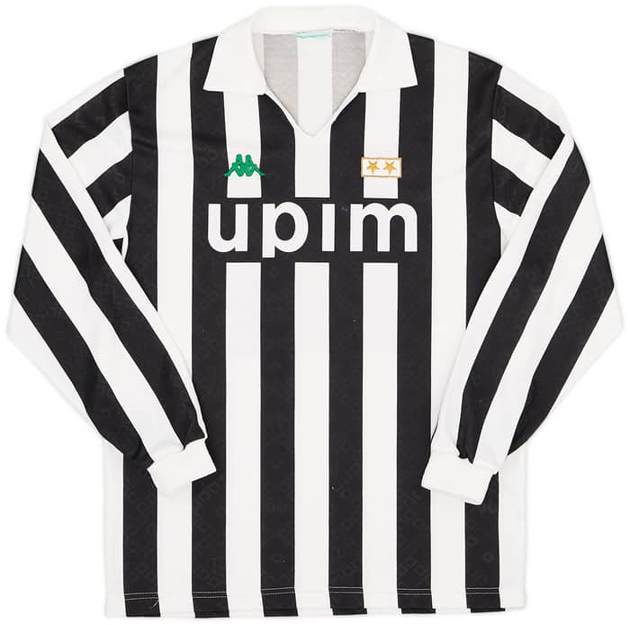 1991-92 Juventus Home L/S Shirt - 6/10 - (L)