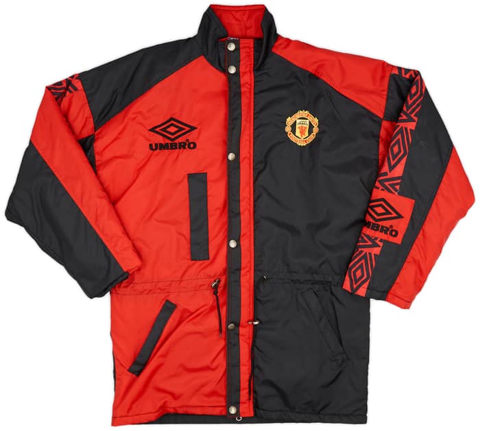 1995-97 Manchester United Umbro Bench Coat - 9/10 - (S)