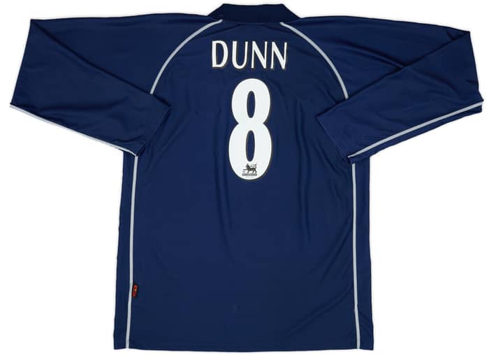 2001-02 Blackburn Away L/S Shirt Dunn #8 - 8/10 - (XXL)