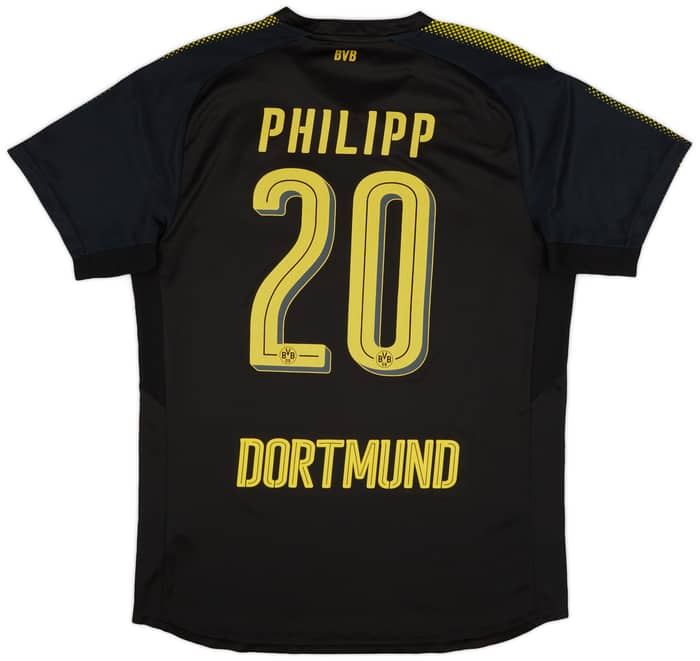 2017-18 Borussia Dortmund Away Shirt Philipp #20 - 6/10 - (L)