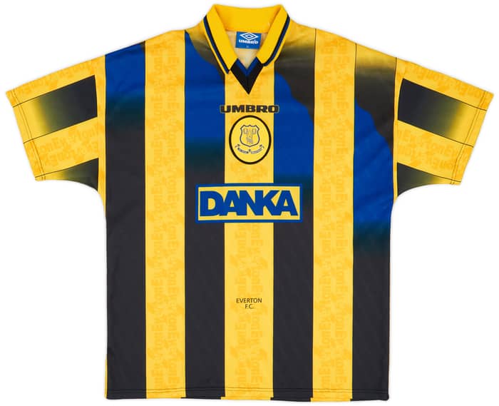 1996-98 Everton Away Shirt Ferguson #9 - 8/10 - (XL)