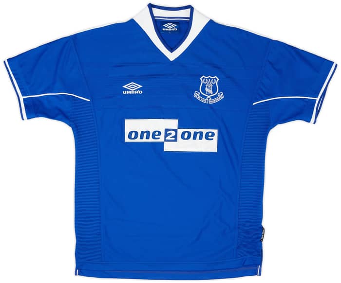 1999-00 Everton Home Shirt Xavier #19 - 8/10 - (L)