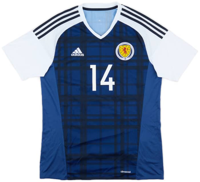 2015-17 Scotland Home Shirt #14 - 7/10 - (M)