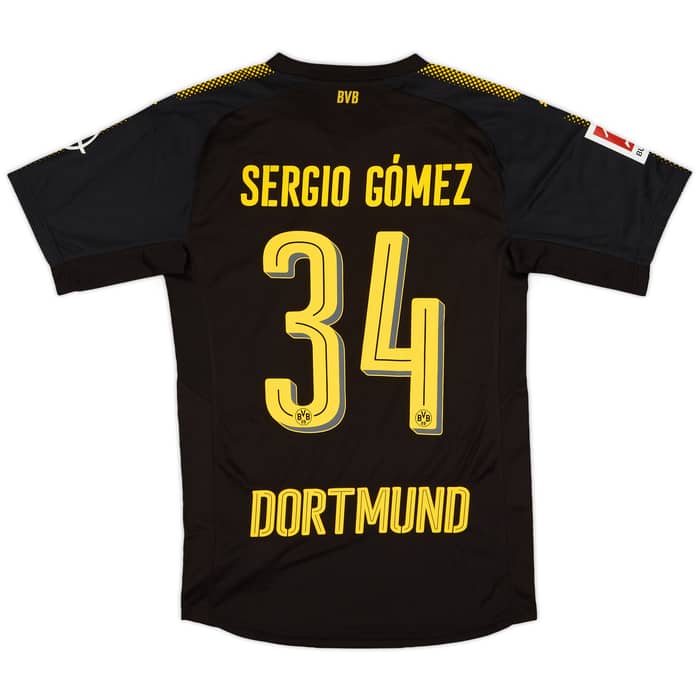 2017-18 Borussia Dortmund Authentic Away Shirt Sergio Gomez #34 - 9/10 - (S)