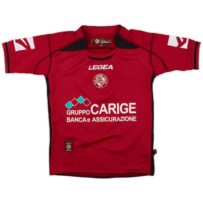 2006-07 Livorno Home Shirt Morrone #4 - 8/10 - (XS)
