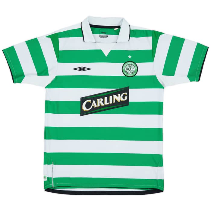 2004-05 Celtic Home Shirt Lambert #14 - 8/10 - (M)