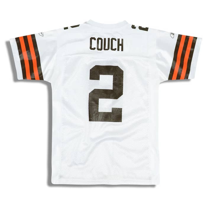 2002 Cleveland Browns Couch #2 Reebok On Field Jersey (Away) Y