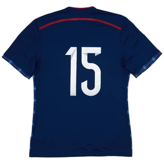 2014-15 Scotland Player Issue Home Shirt #15 - 8/10 - (L)