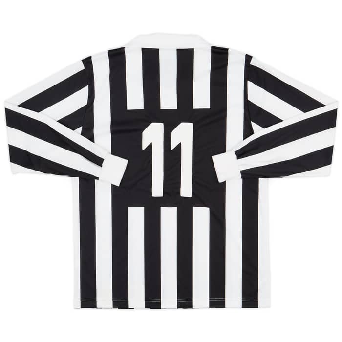 1989-90 Juventus Basic Home L/S Shirt #11 - 7/10 - (L)