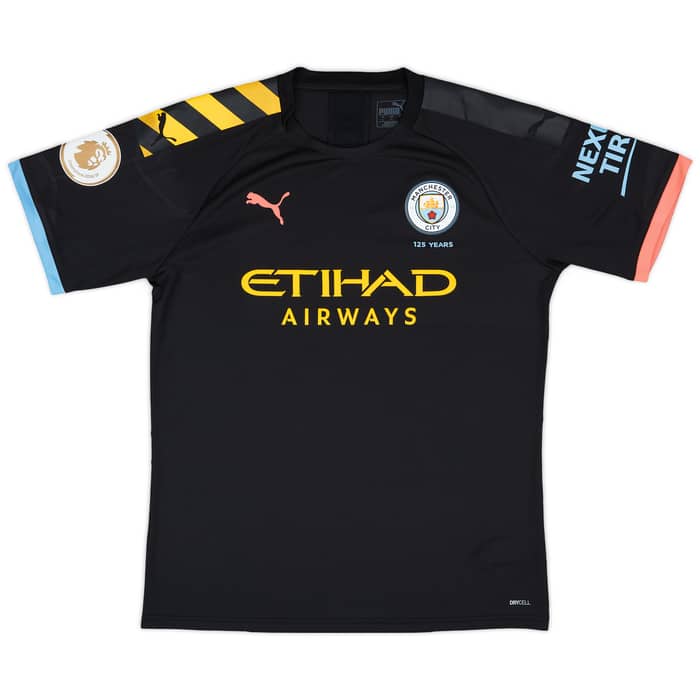 2019-20 Manchester City Match Issue Away Shirt Laporte #14