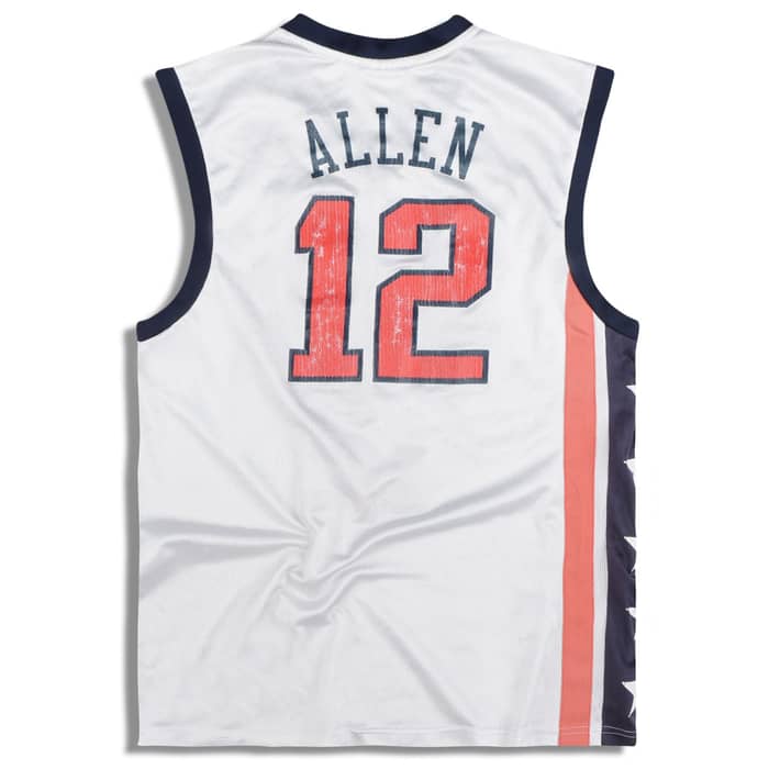 2002 USA Allen #12 Reebok Jersey (Home) M
