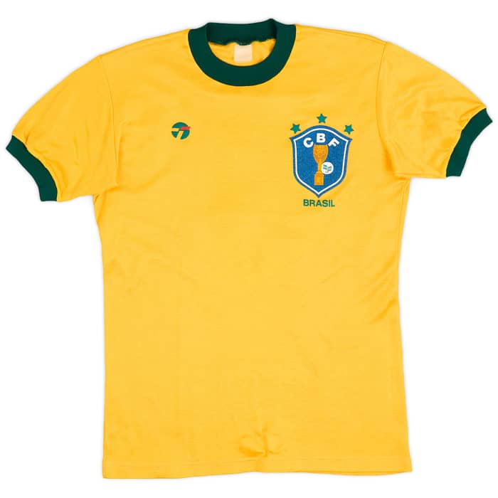 1982-85 Brazil Home Shirt #9 - 8/10 - (S)