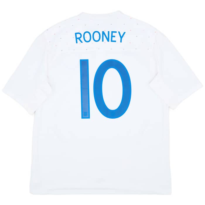 2010-11 England Home Shirt Rooney #10 - 8/10 - (XL)