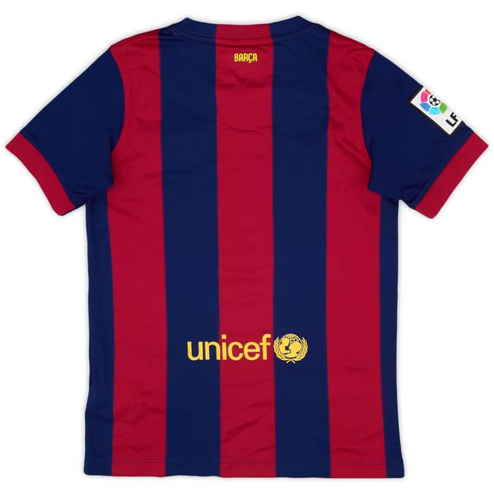 2014-15 Barcelona Home Shirt - 8/10 - (M.Boys)