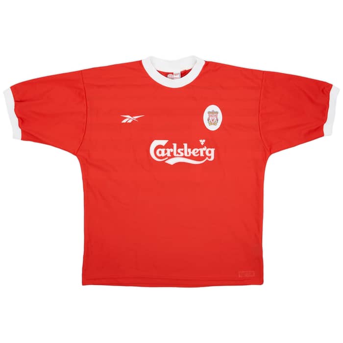 1998-99 Liverpool Match Issue UEFA Cup Home Shirt Riedle #13