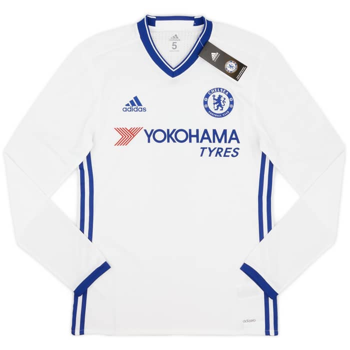 2016-17 Chelsea Player Issue Third L/S Shirt Fabregas #4 (S/M)