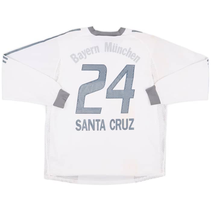 2002-03 Bayern Munich Match Issue Away L/S Shirt Santa Cruz #24