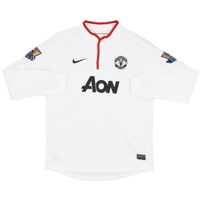 2012-14 Manchester United Away L/S Shirt Champions #20 - 7/10 - (XL.Boys)