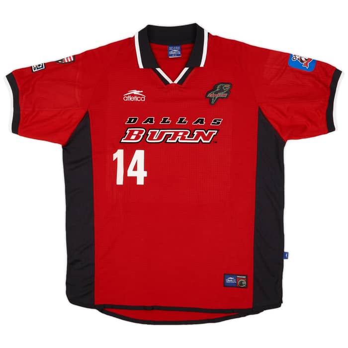 2002 Dallas Burn Match Issue Home Shirt Morrison #14