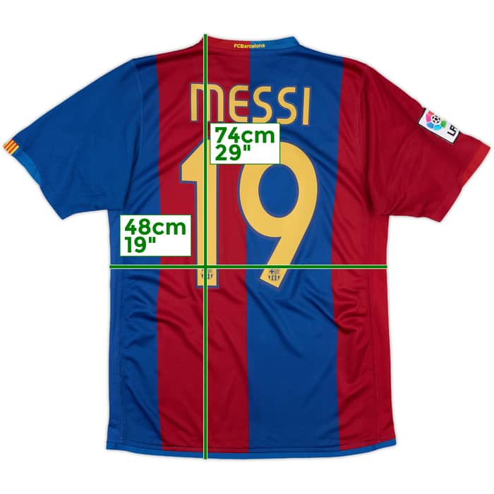 2006-07 Barcelona Home Shirt Messi #19 - 5/10 - (S)