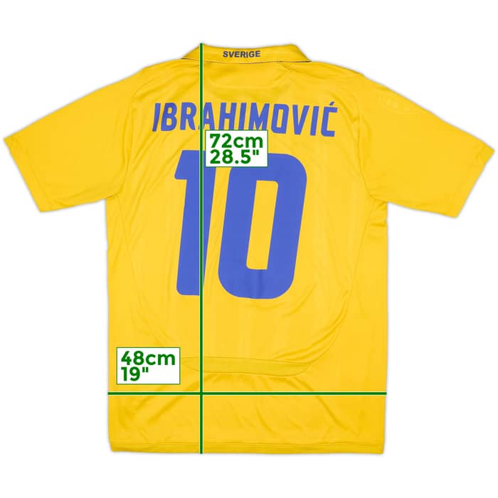 2009-10 Sweden Home Shirt Ibrahimovic #10 - 7/10 - (S)