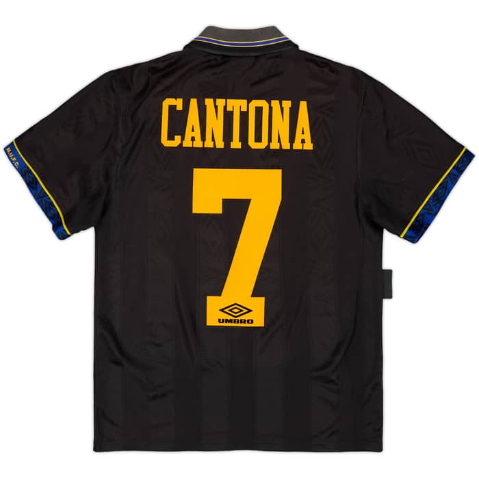 1993-95 Manchester United Away Shirt & Shorts Cantona #7 - 8/10 - (S)