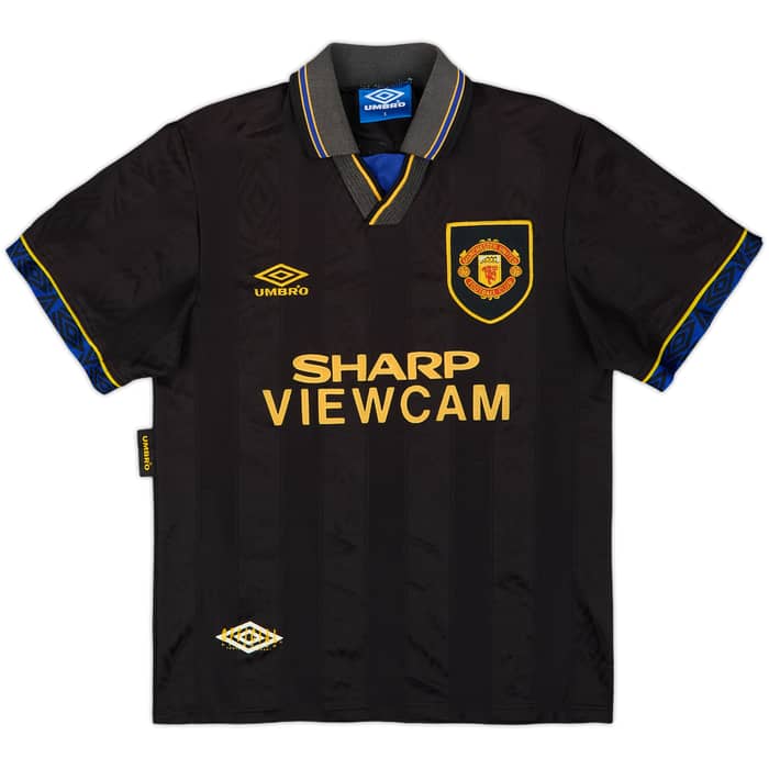 1993-95 Manchester United Away Shirt & Shorts Cantona #7 - 8/10 - (S)