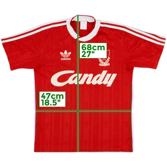 1988-89 Liverpool Home Shirt - 7/10 - (M)