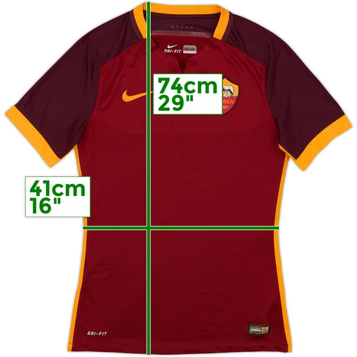 2015-16 Roma Authentic Home Shirt - 4/10 - (S)