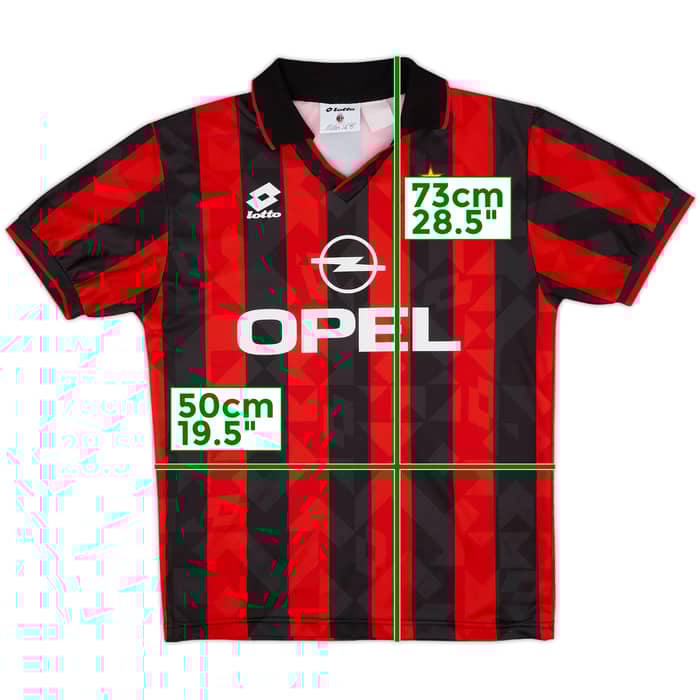 1994-95 AC Milan Home Shirt - 9/10 - (L)