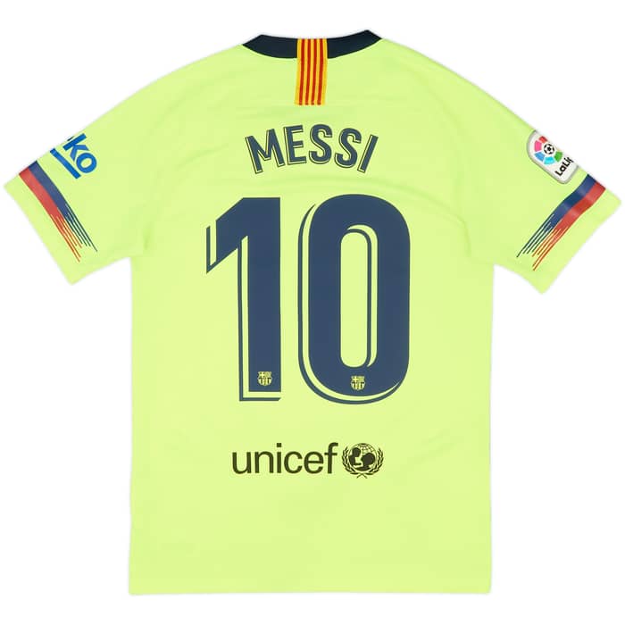 2018-19 Barcelona Away Shirt Messi #10 - 6/10 - (S)